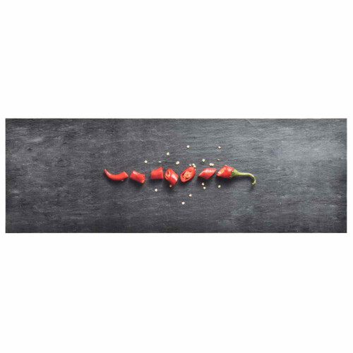 Berkfield Kitchen Carpet Washable Pepper 45x150 cm