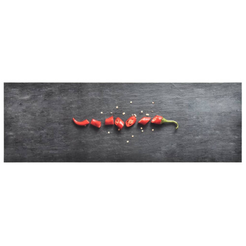 Berkfield Kitchen Carpet Washable Pepper 60x300 cm