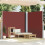 Berkfield Retractable Side Awning Brown 200x600 cm 1