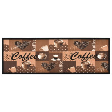 Berkfield Kitchen Carpet Washable Coffee brown 60x300 cm