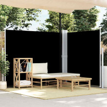 Berkfield Retractable Side Awning Black 180x600 cm