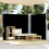 Berkfield Retractable Side Awning Black 180x600 cm 1