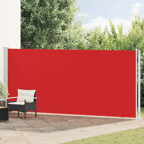 Berkfield Patio Retractable Side Awning 180x600 cm Red