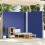 Berkfield Retractable Side Awning Blue 220x600 cm 1