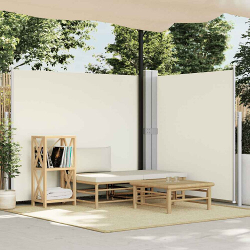 Berkfield Retractable Side Awning Cream 180x600 cm
