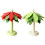 Creative Coconut Tree Heat Resistant Placemat Nonslip-Red 2