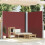 Berkfield Retractable Side Awning Brown 220x600 cm 1