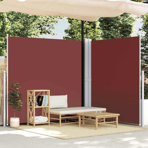 Berkfield Retractable Side Awning Brown 220x600 cm