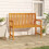 Berkfield Garden Bench 110 cm Solid Acacia Wood 1