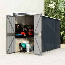 Berkfield Wall-mounted Garden Shed Anthracite 118x288x178 cm Steel