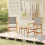 Berkfield Garden Chairs 2 pcs Solid Acacia Wood 1