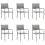Berkfield Garden Dining Chairs 6 pcs Stackable Grey Poly Rattan 1