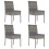 Berkfield Garden Dining Chairs 4 pcs Poly Rattan Grey 1