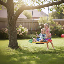 Nestschaukel 110 cm - Runder Spielspaß für Garten und Haus