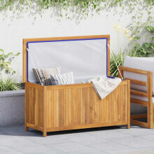Berkfield Garden Box 114x50x58 cm Solid Wood Teak