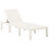 Berkfield Sun Lounger Plastic White 1