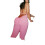 Women's solid pink halter unitard sleeveless 3