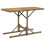 Berkfield Garden Table Beige Solid Wood Acacia and Poly Rattan 1