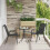 Berkfield Stackable Garden Chairs 2 pcs Black Textilene Fabric 1