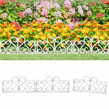 Berkfield Lawn Edgings 17 pcs White 10 m PP
