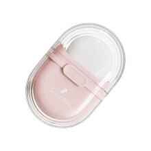 Travel Soap Case With Leakproof Seal Lid and Drainage-Pink
