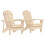 Berkfield Garden Adirondack Chairs with Tea Table Solid Fir Wood 1