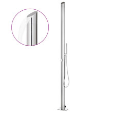 Berkfield Garden Shower 220 cm Stainless Steel