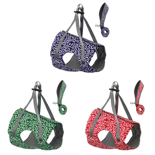 Durable Kittens Harness for Small Cats Easy Walk Design-Green L 2