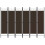 Berkfield 6-Panel Room Divider Brown 240x180 cm 1