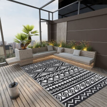 Berkfield Outdoor Rug ARAKIL Black 190x290 cm PP