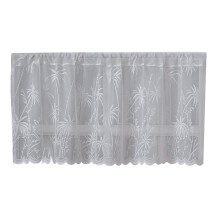 Rideau de café en dentelle blanche élégante,-Cocotier 100 60cm