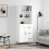 Berkfield Highboard White 69.5x34x180 cm Engineered Wood 1