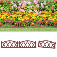 Berkfield Lawn Edgings 17 pcs Red 10 m PP