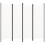 Berkfield 4-Panel Room Divider White 200x180 cm 1