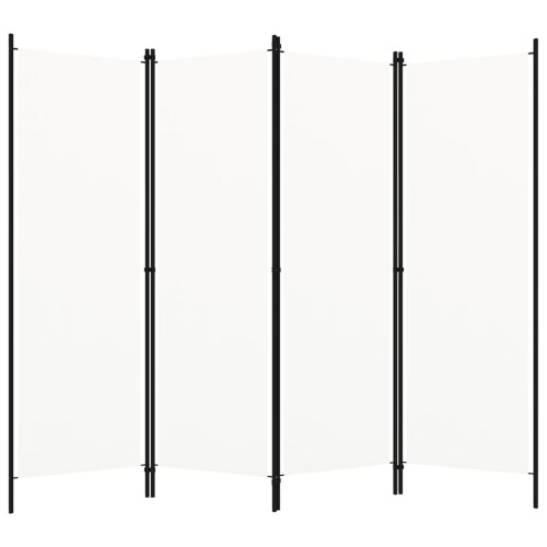 Berkfield 4-Panel Room Divider White 200x180 cm