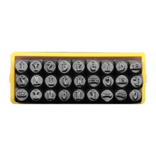 Professional Steel Letter Number Punches 3mm Leather-Style A