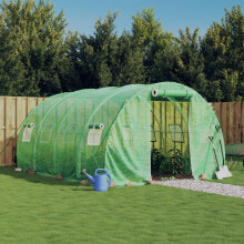 Berkfield Greenhouse with Steel Frame Green 12 m 4x3x2 m