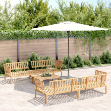 Berkfield 5 Piece Garden Pallet Sofa Set Solid Wood Acacia