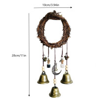 Hekseaktig elegant dørhåndtakdekor Boho tau- og bjellehengende hjem