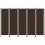 Berkfield 5-Panel Room Divider Brown 250x180 cm 1
