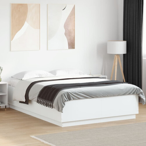 Berkfield Bed Frame without Mattress White 150x200 cm King Size