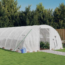 Berkfield Greenhouse with Steel Frame White 96 m 24x4x2 m