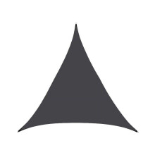 Voile d'ombrage incurvée Comefolife 78,74 x 78,74 x 78,74 pouces, noire, triangulaire, perméable et résistante, idéale pour terrasse, jardin ou