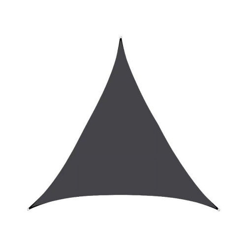 Vela de Sombra Curva Comefolife 78,7478,7478,74 polegadas para Uso Comercial Externo, Preta, Triangular, Resistente e Permeável, para Pátio,