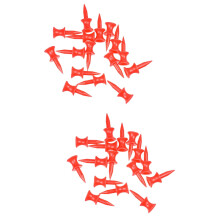 Golf Tee Driving Range Mat Red Double-Layer 30mm 100 Pcs