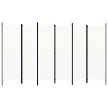 Berkfield 6-Panel Room Divider White 300x180 cm