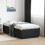 Berkfield Bed Frame without Mattress Black 75x190 cm Small Single 1