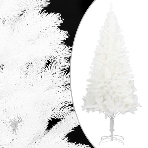 Berkfield Artificial Christmas Tree Lifelike Needles White 150 cm