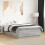 Berkfield Bed Frame with LED without Mattress Grey Sonoma 135x190 cm Double 1