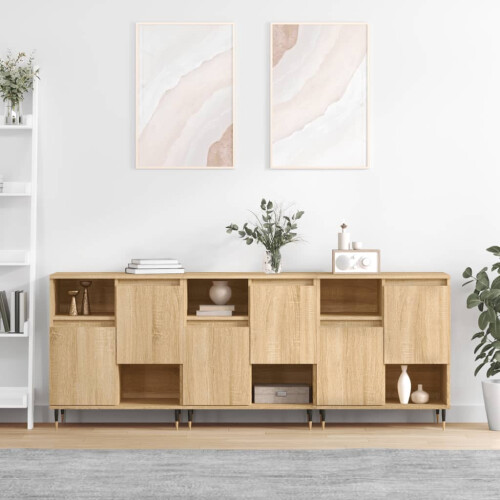 Berkfield Sideboards 3 pcs Sonoma Oak Engineered Wood